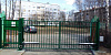 Автоматические распашные ворота и отдельно стоящая калитка в Рязани (RAL6005, обрешётка) / Отчеты о работах